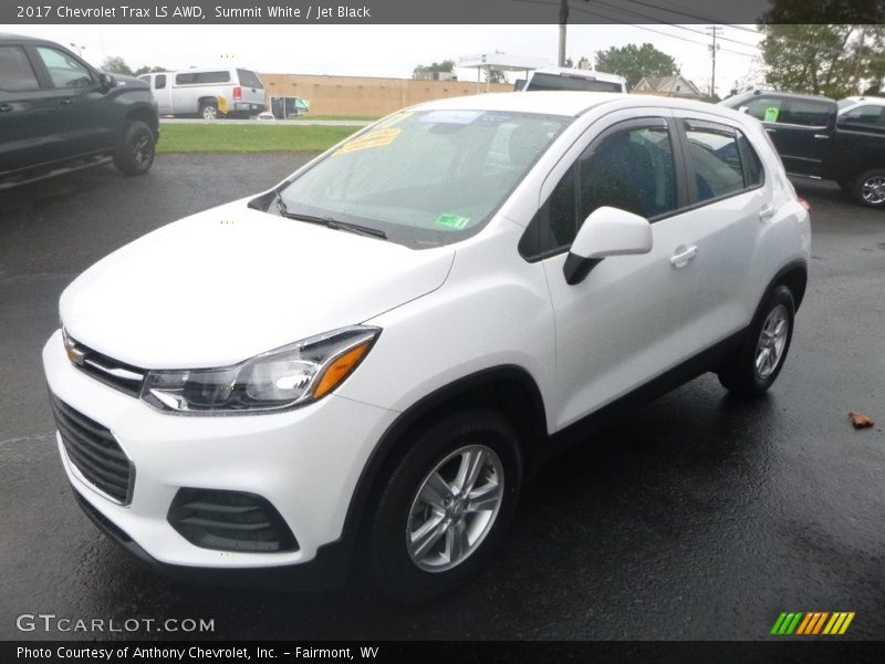 Summit White / Jet Black 2017 Chevrolet Trax LS AWD