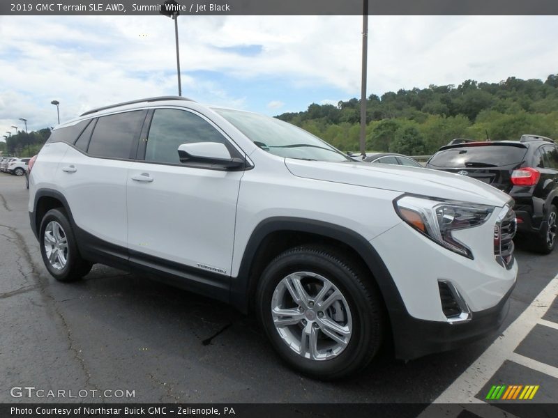 Summit White / Jet Black 2019 GMC Terrain SLE AWD