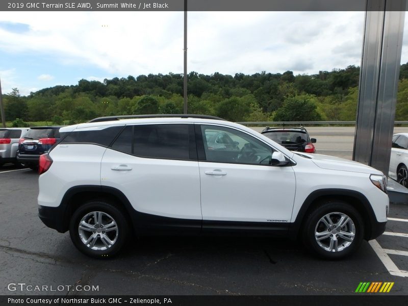 Summit White / Jet Black 2019 GMC Terrain SLE AWD