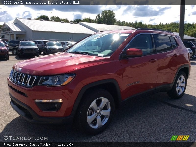 Red-Line Pearl / Black 2019 Jeep Compass Latitude