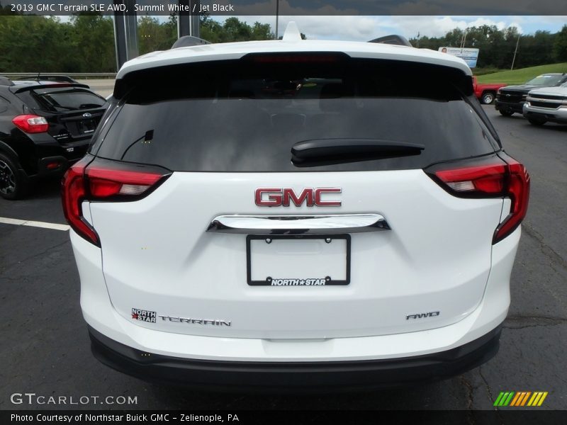 Summit White / Jet Black 2019 GMC Terrain SLE AWD