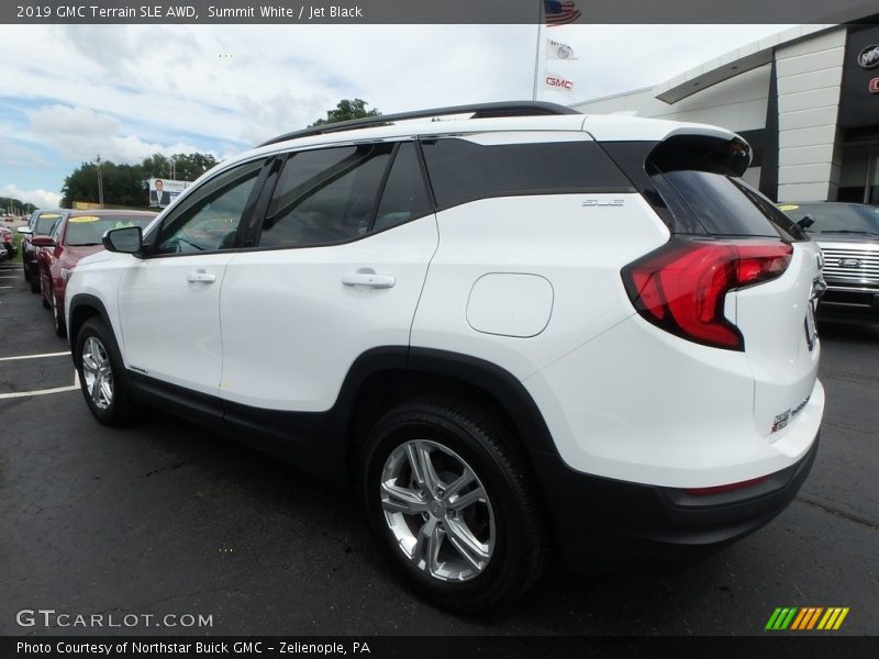 Summit White / Jet Black 2019 GMC Terrain SLE AWD