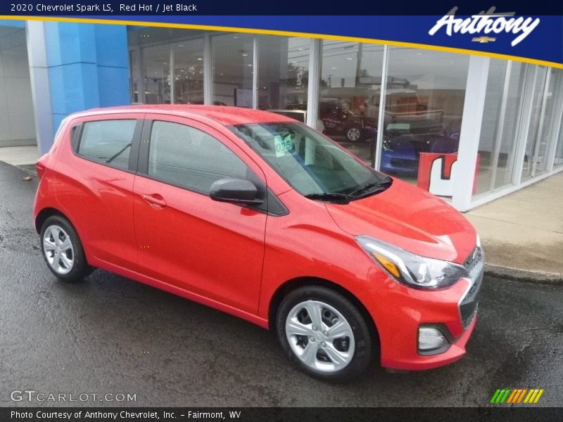 Red Hot / Jet Black 2020 Chevrolet Spark LS