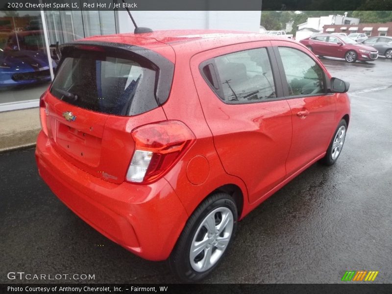 Red Hot / Jet Black 2020 Chevrolet Spark LS