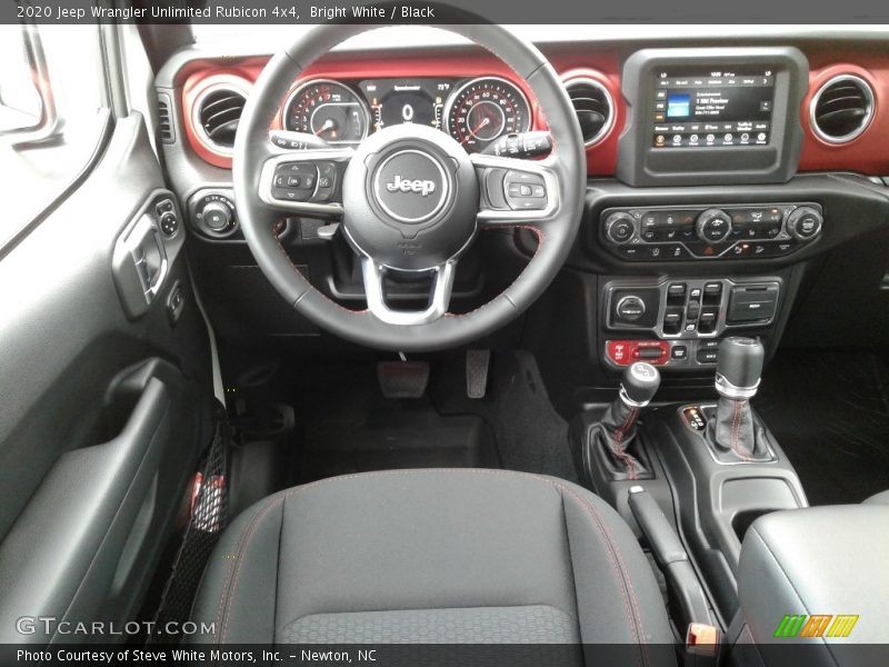 Bright White / Black 2020 Jeep Wrangler Unlimited Rubicon 4x4