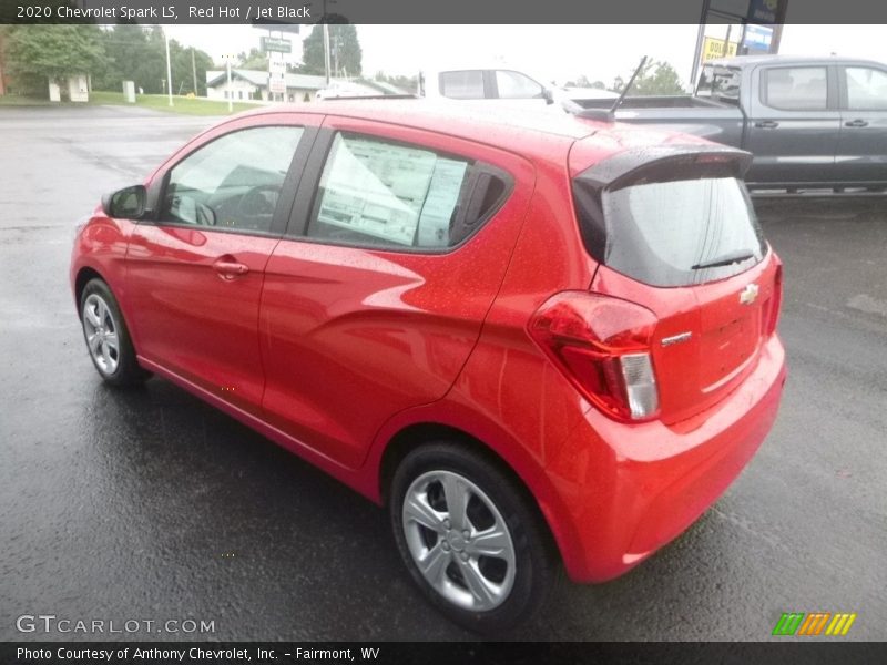 Red Hot / Jet Black 2020 Chevrolet Spark LS