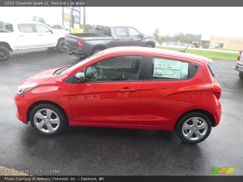 Red Hot / Jet Black 2020 Chevrolet Spark LS