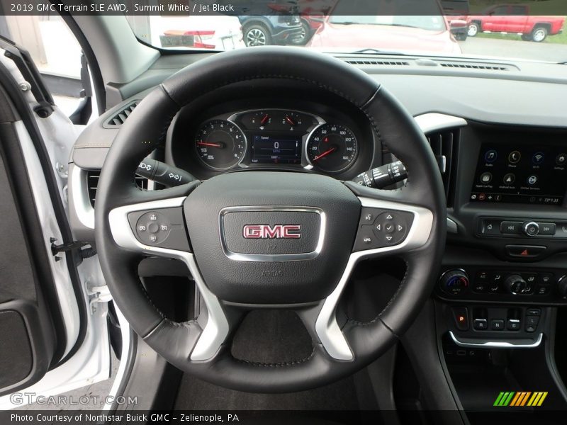 Summit White / Jet Black 2019 GMC Terrain SLE AWD