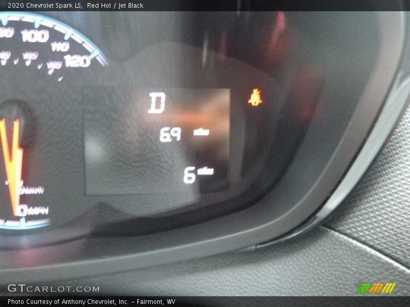 Red Hot / Jet Black 2020 Chevrolet Spark LS