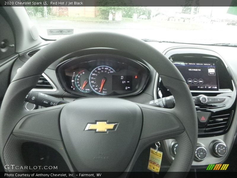 Red Hot / Jet Black 2020 Chevrolet Spark LS