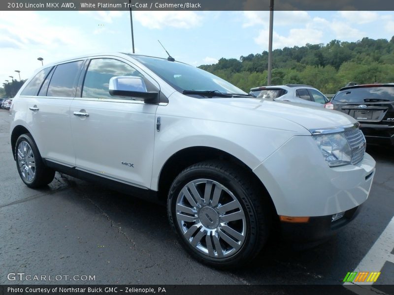 White Platinum Tri-Coat / Cashmere/Black 2010 Lincoln MKX AWD