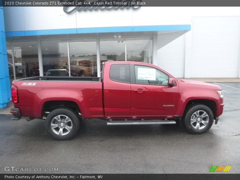 Cajun Red Tintcoat / Jet Black 2020 Chevrolet Colorado Z71 Extended Cab 4x4