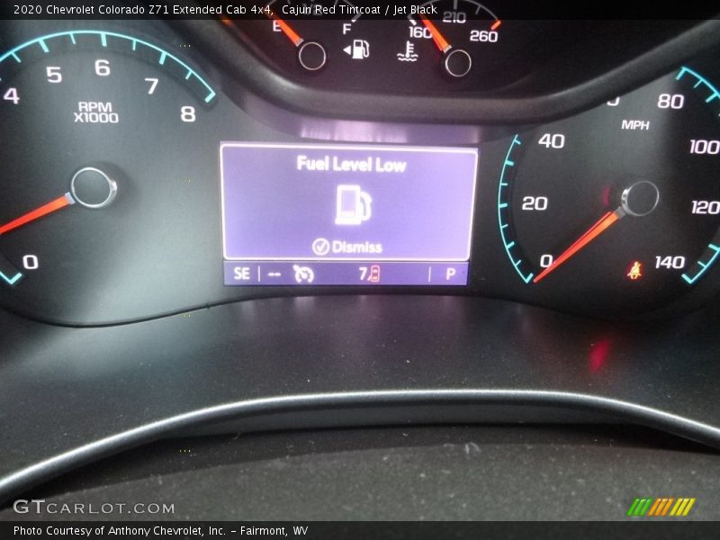 Cajun Red Tintcoat / Jet Black 2020 Chevrolet Colorado Z71 Extended Cab 4x4