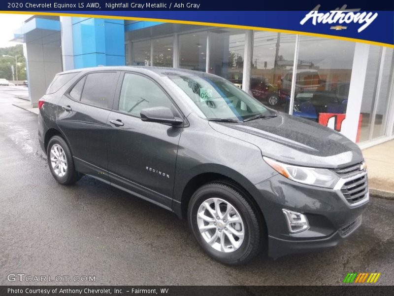 Nightfall Gray Metallic / Ash Gray 2020 Chevrolet Equinox LS AWD