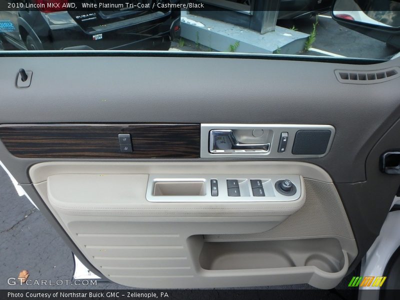 White Platinum Tri-Coat / Cashmere/Black 2010 Lincoln MKX AWD