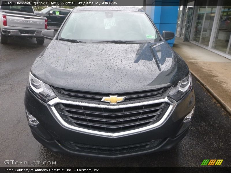 Nightfall Gray Metallic / Ash Gray 2020 Chevrolet Equinox LS AWD