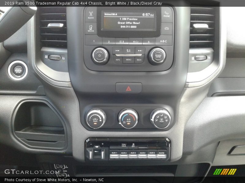 Bright White / Black/Diesel Gray 2019 Ram 3500 Tradesman Regular Cab 4x4 Chassis