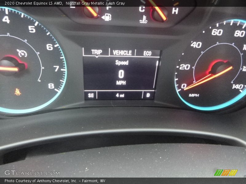 Nightfall Gray Metallic / Ash Gray 2020 Chevrolet Equinox LS AWD