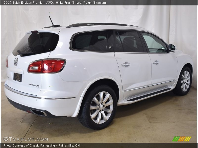 White Frost Tricoat / Light Titanium 2017 Buick Enclave Premium AWD