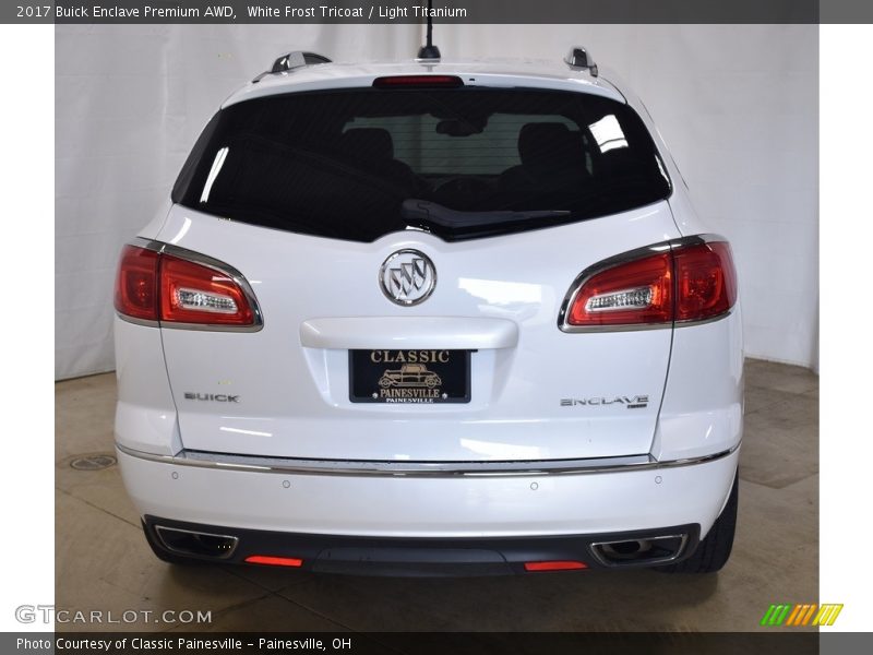 White Frost Tricoat / Light Titanium 2017 Buick Enclave Premium AWD