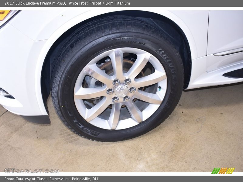 White Frost Tricoat / Light Titanium 2017 Buick Enclave Premium AWD