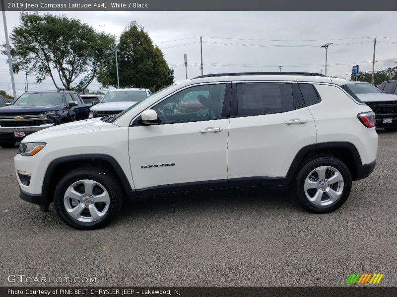 White / Black 2019 Jeep Compass Latitude 4x4