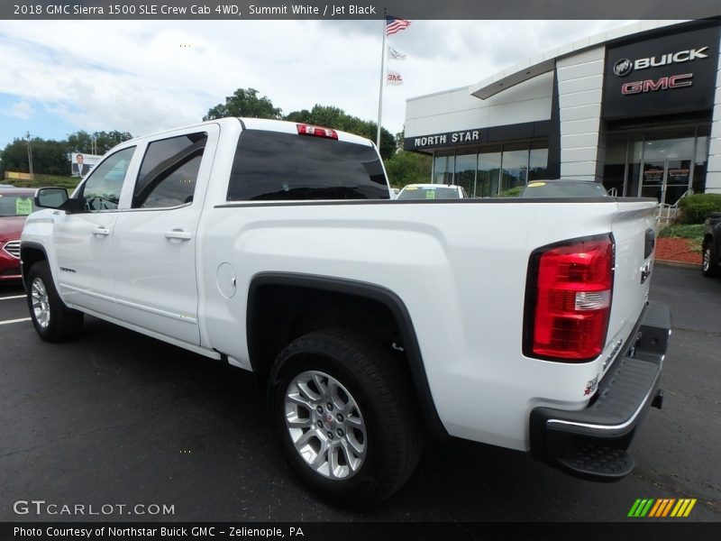Summit White / Jet Black 2018 GMC Sierra 1500 SLE Crew Cab 4WD