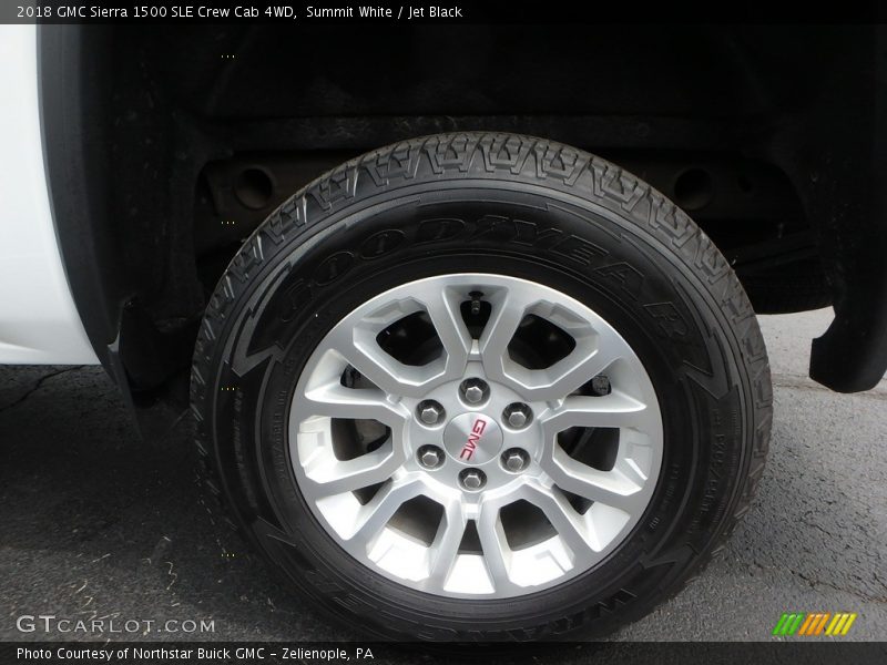 Summit White / Jet Black 2018 GMC Sierra 1500 SLE Crew Cab 4WD