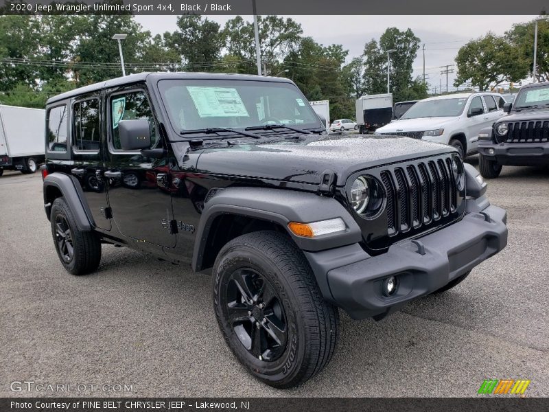 Front 3/4 View of 2020 Wrangler Unlimited Sport 4x4