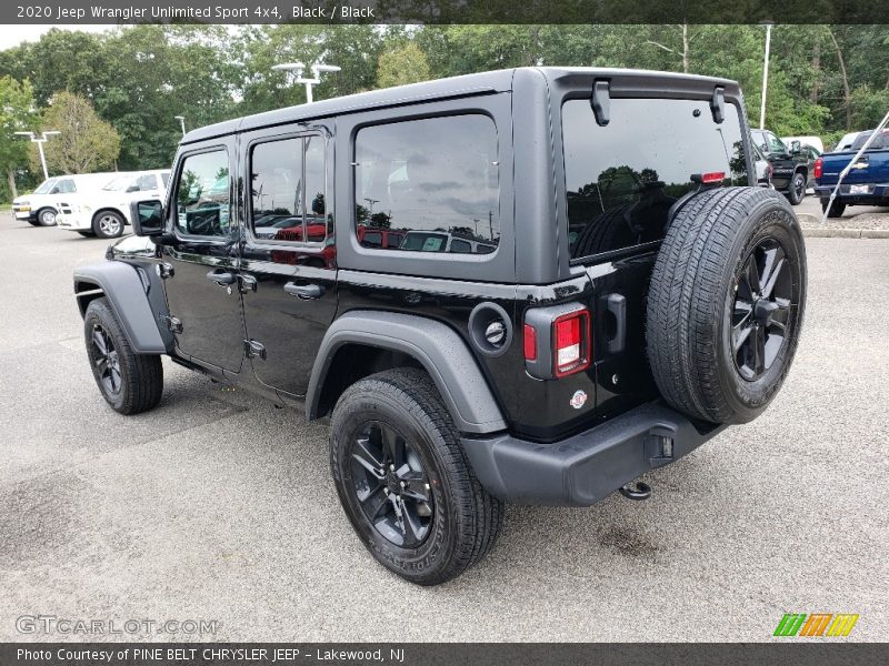Black / Black 2020 Jeep Wrangler Unlimited Sport 4x4