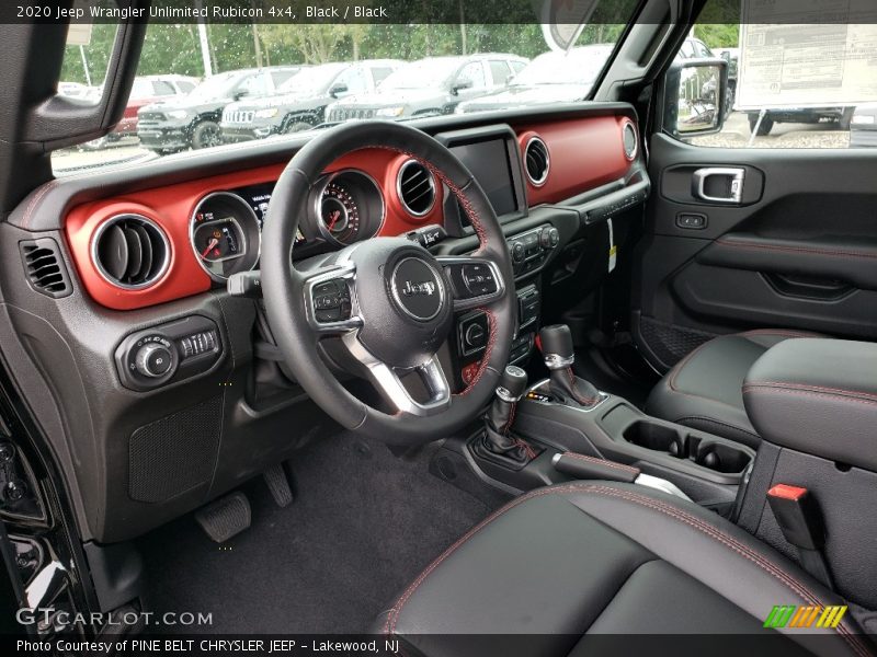  2020 Wrangler Unlimited Rubicon 4x4 Black Interior