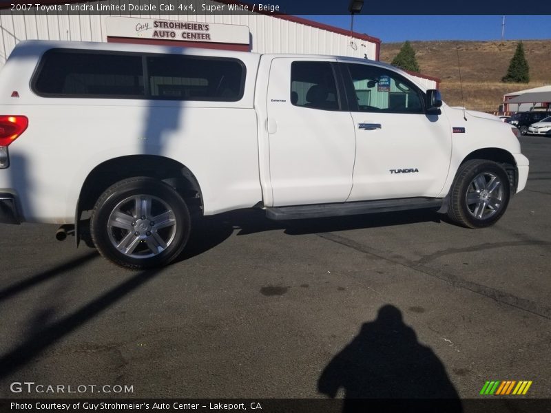 Super White / Beige 2007 Toyota Tundra Limited Double Cab 4x4