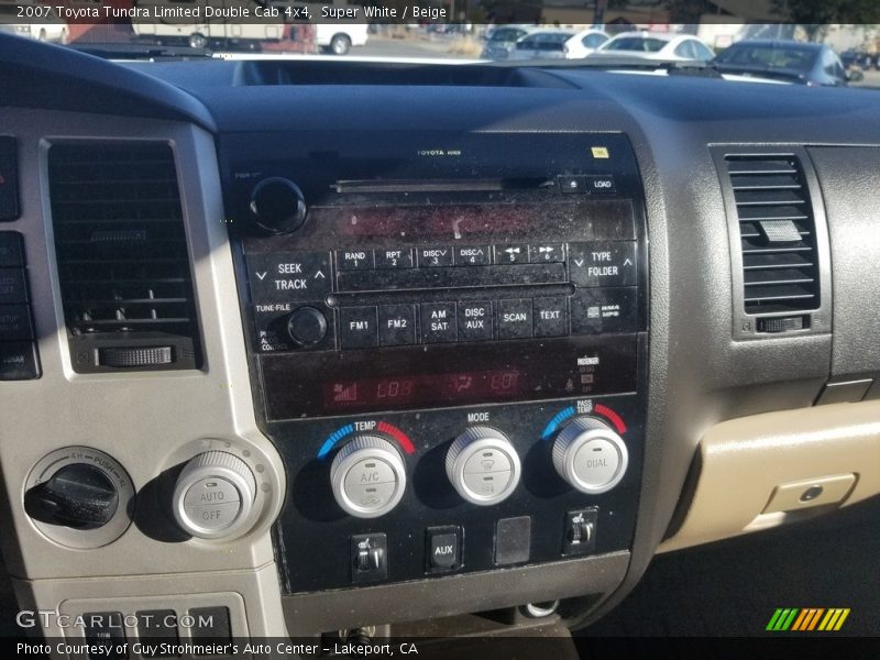 Super White / Beige 2007 Toyota Tundra Limited Double Cab 4x4