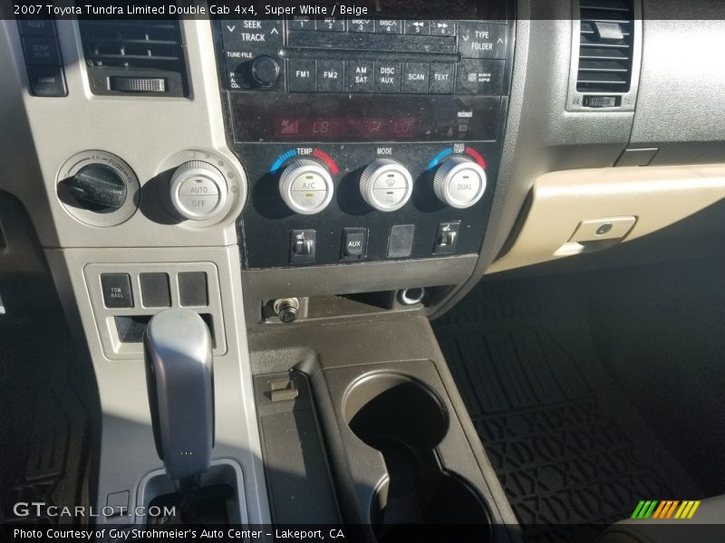Super White / Beige 2007 Toyota Tundra Limited Double Cab 4x4