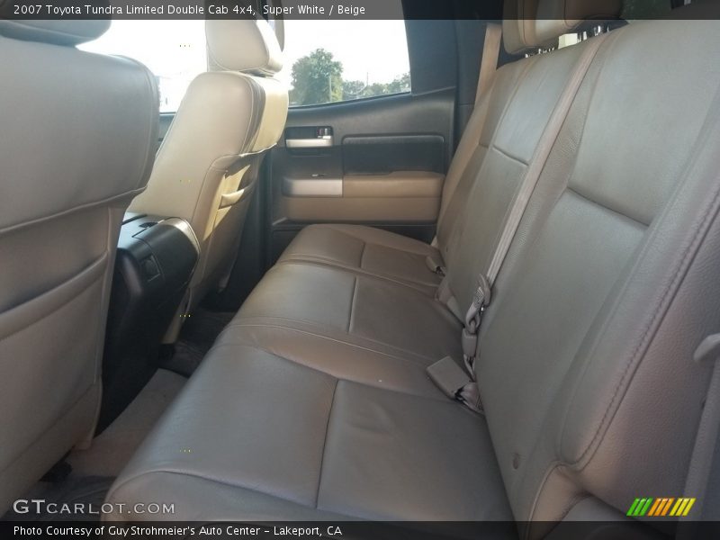 Super White / Beige 2007 Toyota Tundra Limited Double Cab 4x4
