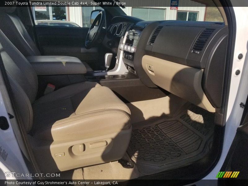Super White / Beige 2007 Toyota Tundra Limited Double Cab 4x4
