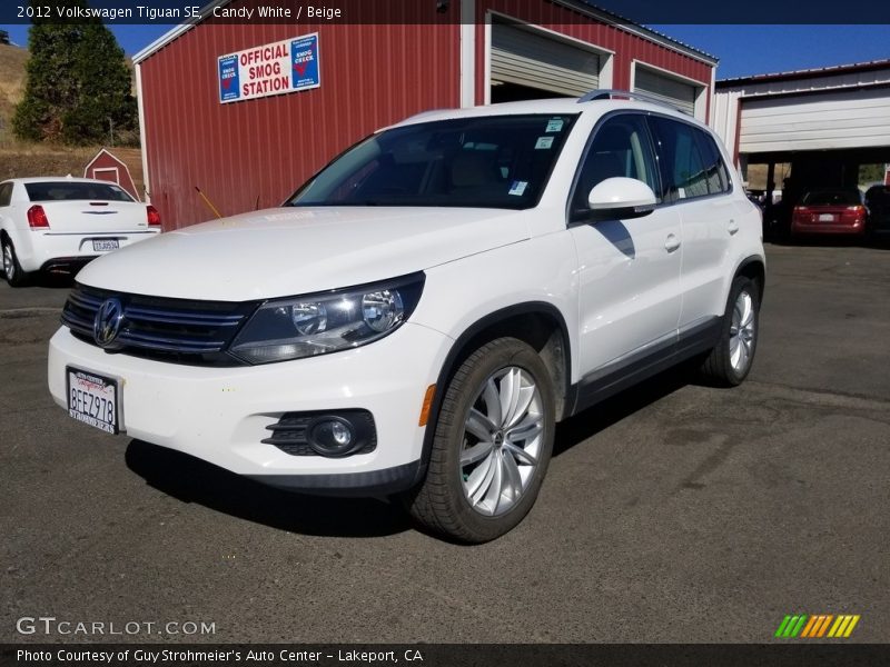 Candy White / Beige 2012 Volkswagen Tiguan SE