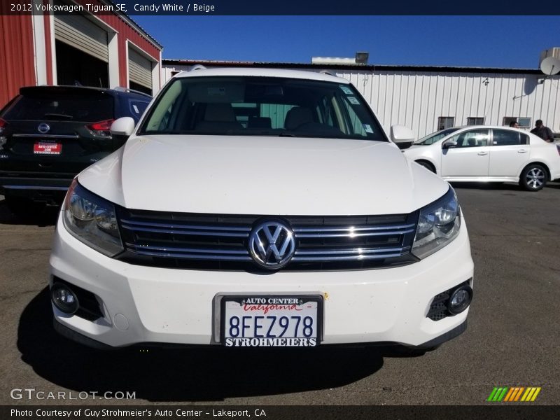 Candy White / Beige 2012 Volkswagen Tiguan SE