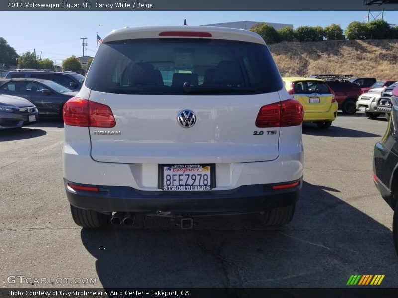 Candy White / Beige 2012 Volkswagen Tiguan SE