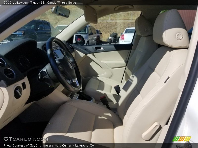 Candy White / Beige 2012 Volkswagen Tiguan SE