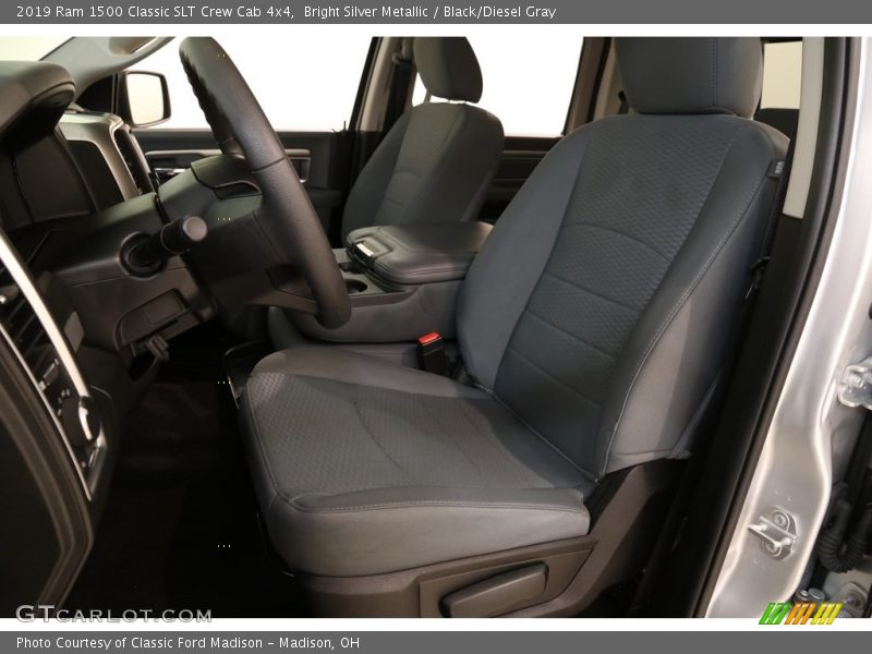 Bright Silver Metallic / Black/Diesel Gray 2019 Ram 1500 Classic SLT Crew Cab 4x4