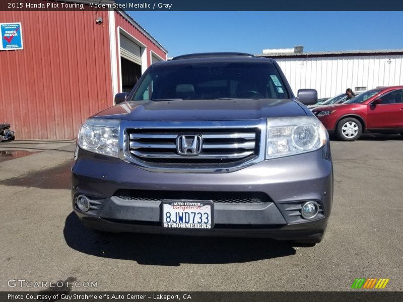 Modern Steel Metallic / Gray 2015 Honda Pilot Touring