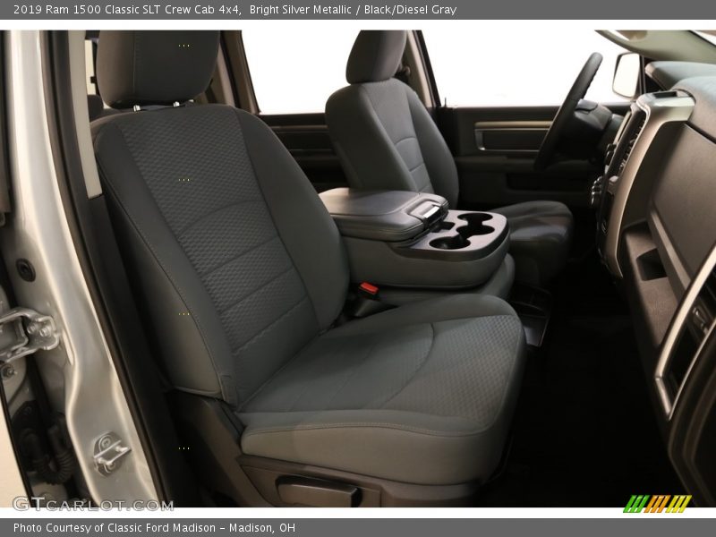 Bright Silver Metallic / Black/Diesel Gray 2019 Ram 1500 Classic SLT Crew Cab 4x4