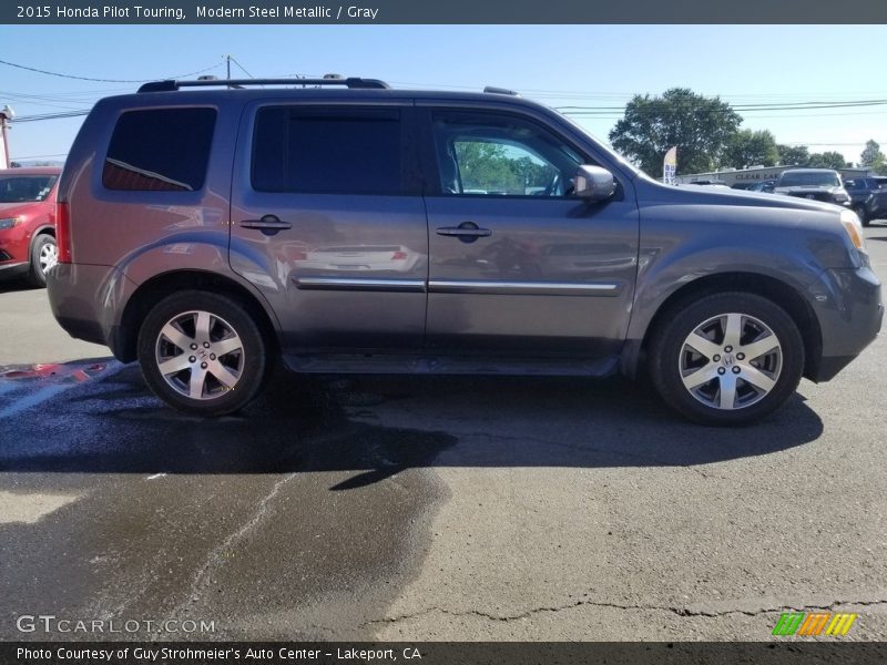 Modern Steel Metallic / Gray 2015 Honda Pilot Touring