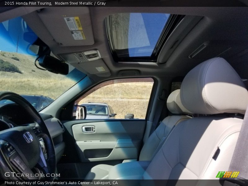 Modern Steel Metallic / Gray 2015 Honda Pilot Touring