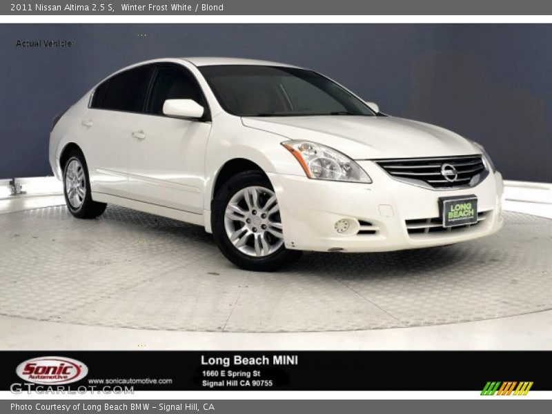 Winter Frost White / Blond 2011 Nissan Altima 2.5 S