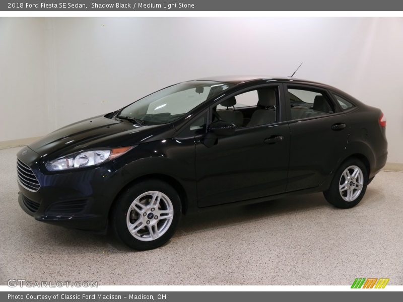 Shadow Black / Medium Light Stone 2018 Ford Fiesta SE Sedan