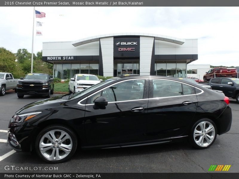 Mosaic Black Metallic / Jet Black/Kalahari 2016 Chevrolet Cruze Premier Sedan