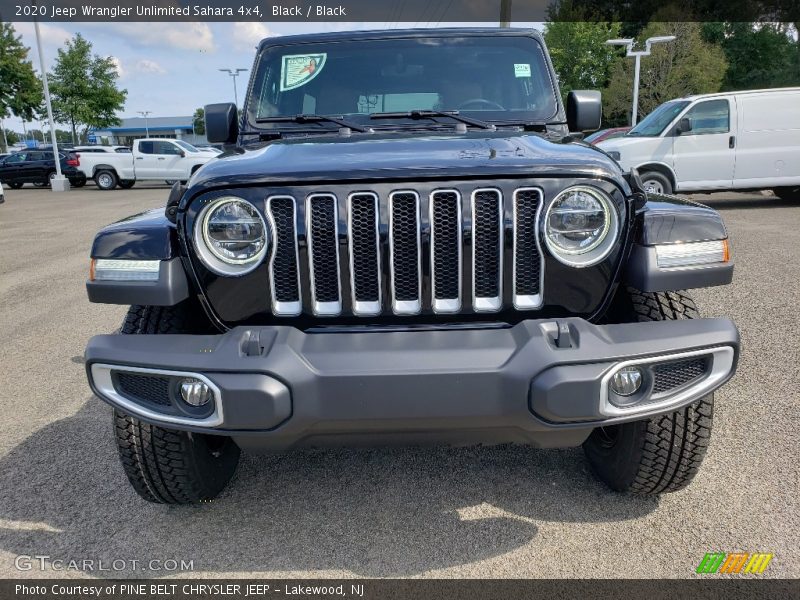 Black / Black 2020 Jeep Wrangler Unlimited Sahara 4x4