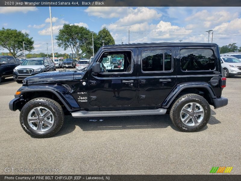 Black / Black 2020 Jeep Wrangler Unlimited Sahara 4x4